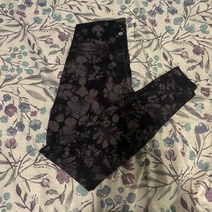 Lululemon Dark Tie-Dye Leggings (Rare Color!)